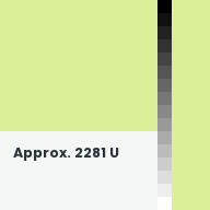 Color chip: Approx. 2281 U