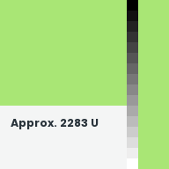 Color chip: Approx. 2283 U