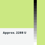 Color chip: Approx. 2288 U