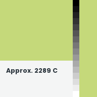 Color chip: Approx. 2289 C
