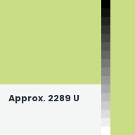 Color chip: Approx. 2289 U