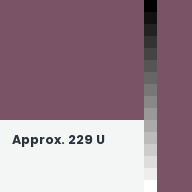 Color chip: Approx. 229 U