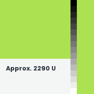 Color chip: Approx. 2290 U