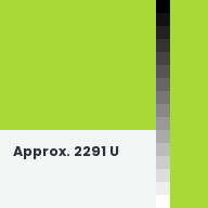 Color chip: Approx. 2291 U