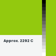 Color chip: Approx. 2292 C