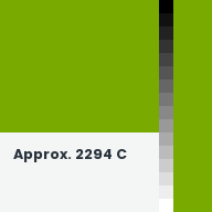 Color chip: Approx. 2294 C