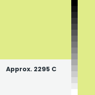 Color chip: Approx. 2295 C