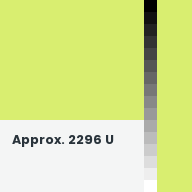 Color chip: Approx. 2296 U