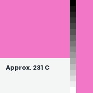 Color chip: Approx. 231 C