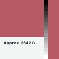 Color chip: Approx. 2342 C