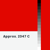 Color chip: Approx. 2347 C