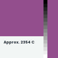 Color chip: Approx. 2354 C