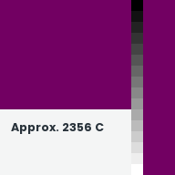 Color chip: Approx. 2356 C