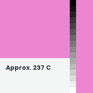 Color chip: Approx. 237 C