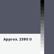 Color chip: Approx. 2380 U