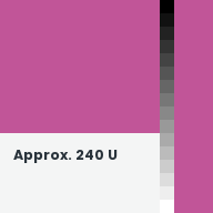 Color chip: Approx. 240 U