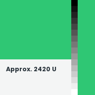 Color chip: Approx. 2420 U