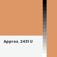 Color chip: Approx. 2431 U