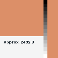 Color chip: Approx. 2432 U