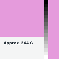 Color chip: Approx. 244 C