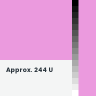 Color chip: Approx. 244 U