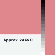 Color chip: Approx. 2445 U