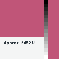 Color chip: Approx. 2452 U
