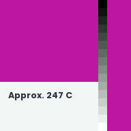 Color chip: Approx. 247 C