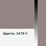 Color chip: Approx. 2476 U