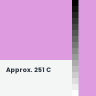Color chip: Approx. 251 C