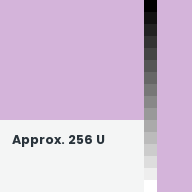 Color chip: Approx. 256 U