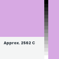 Color chip: Approx. 2562 C