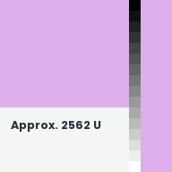 Color chip: Approx. 2562 U