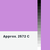 Color chip: Approx. 2572 C