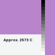 Color chip: Approx. 2573 C
