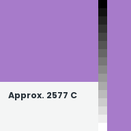 Color chip: Approx. 2577 C