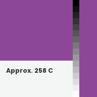 Color chip: Approx. 258 C