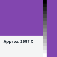 Color chip: Approx. 2587 C