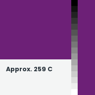 Color chip: Approx. 259 C