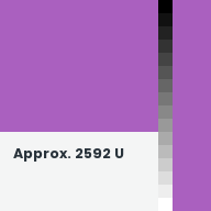 Color chip: Approx. 2592 U