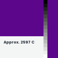 Color chip: Approx. 2597 C