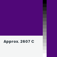 Color chip: Approx. 2607 C