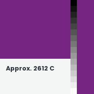 Color chip: Approx. 2612 C