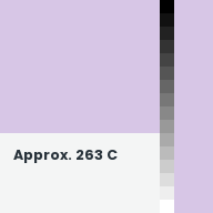 Color chip: Approx. 263 C