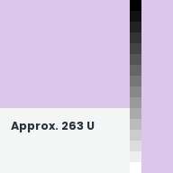 Color chip: Approx. 263 U