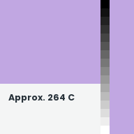Color chip: Approx. 264 C