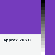 Color chip: Approx. 266 C