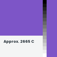 Color chip: Approx. 2665 C