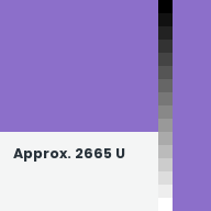 Color chip: Approx. 2665 U