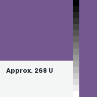 Color chip: Approx. 268 U